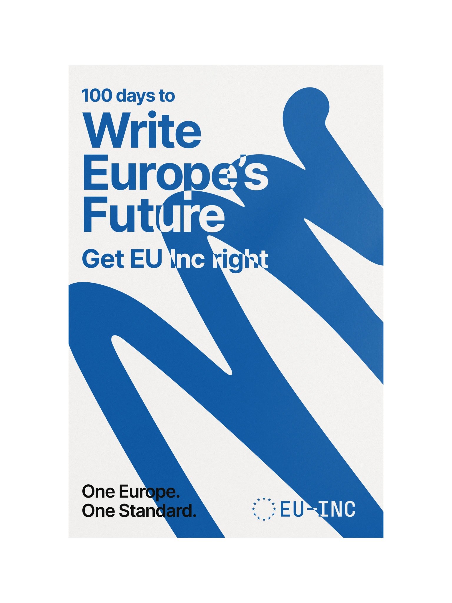 Poster White - Write Europe's Future product image (1)