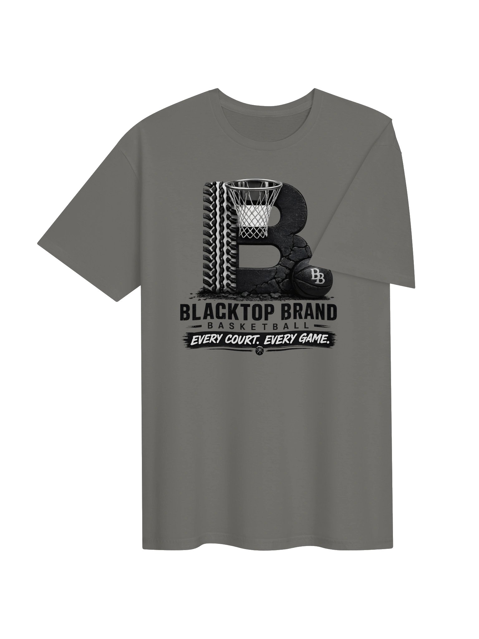 Blacktop Brand Basketball B Logo Tee product image (4)