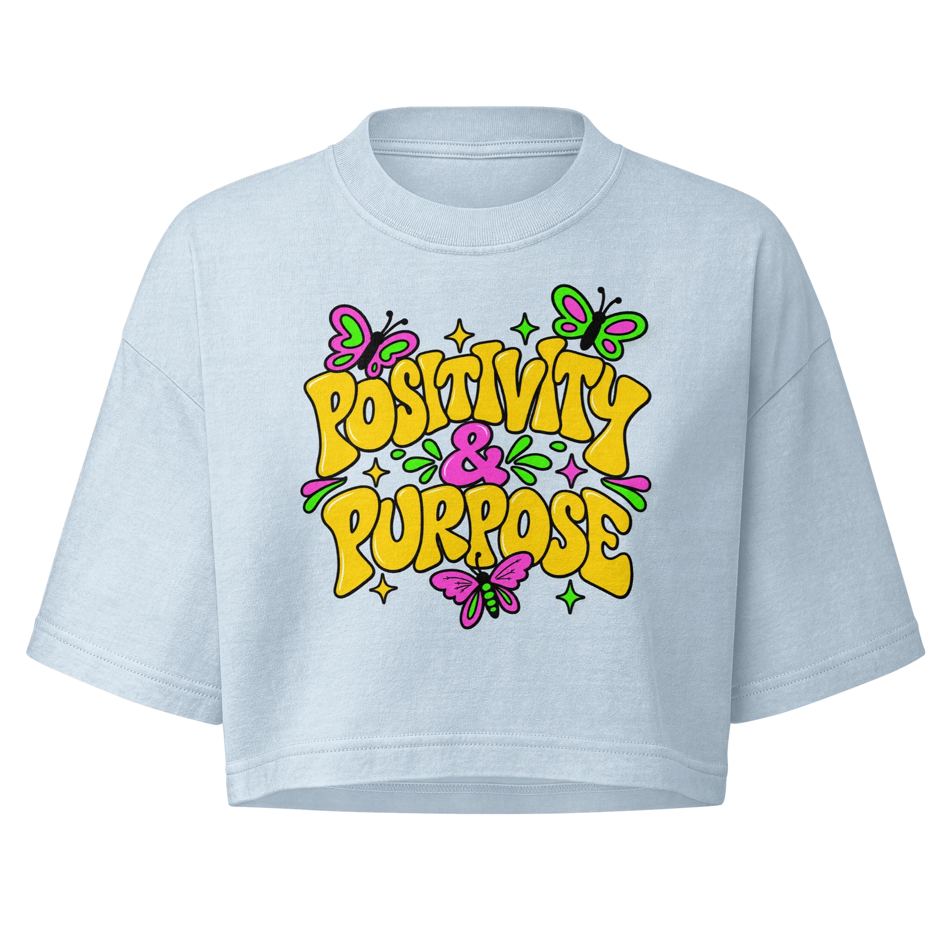 2P Butterly Crop Womens Tee product image (2)