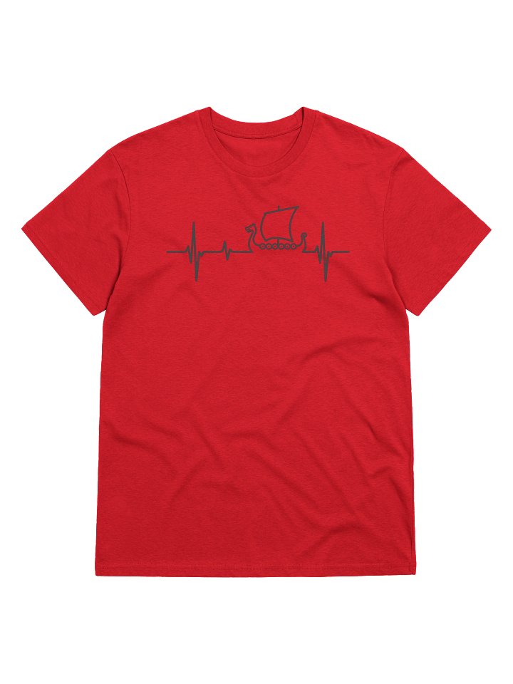 Linia życia wikinga - unisex t-shirt z bawełny organicznej - jasne kolory product image (1)