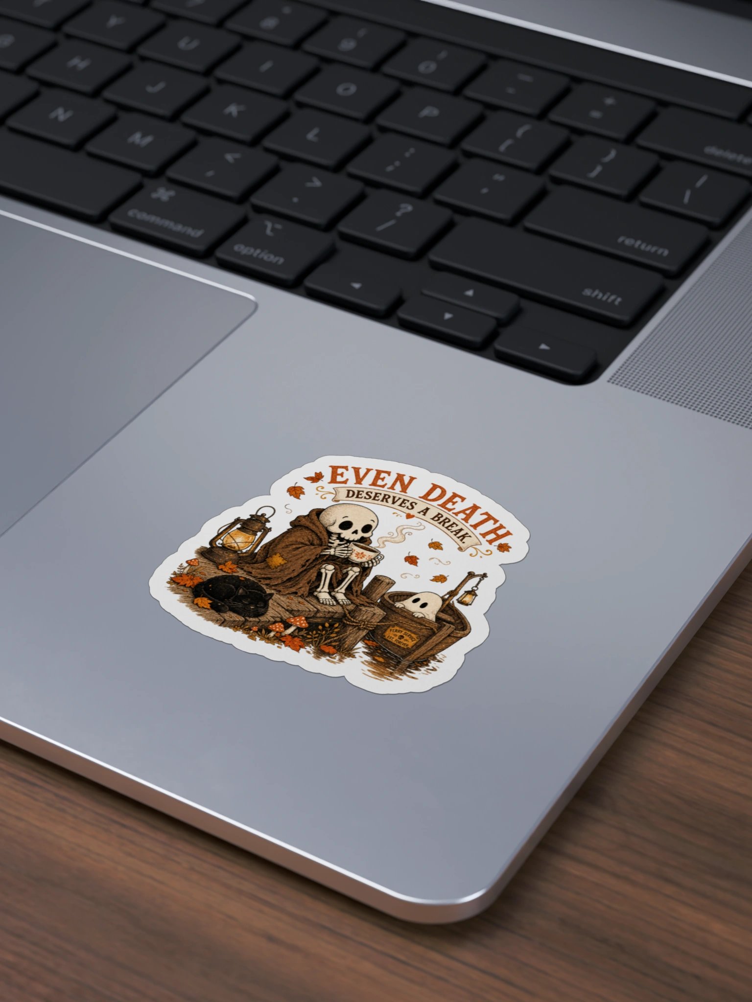 Even Death Deserves a Break Halloween Sticker product image (27)