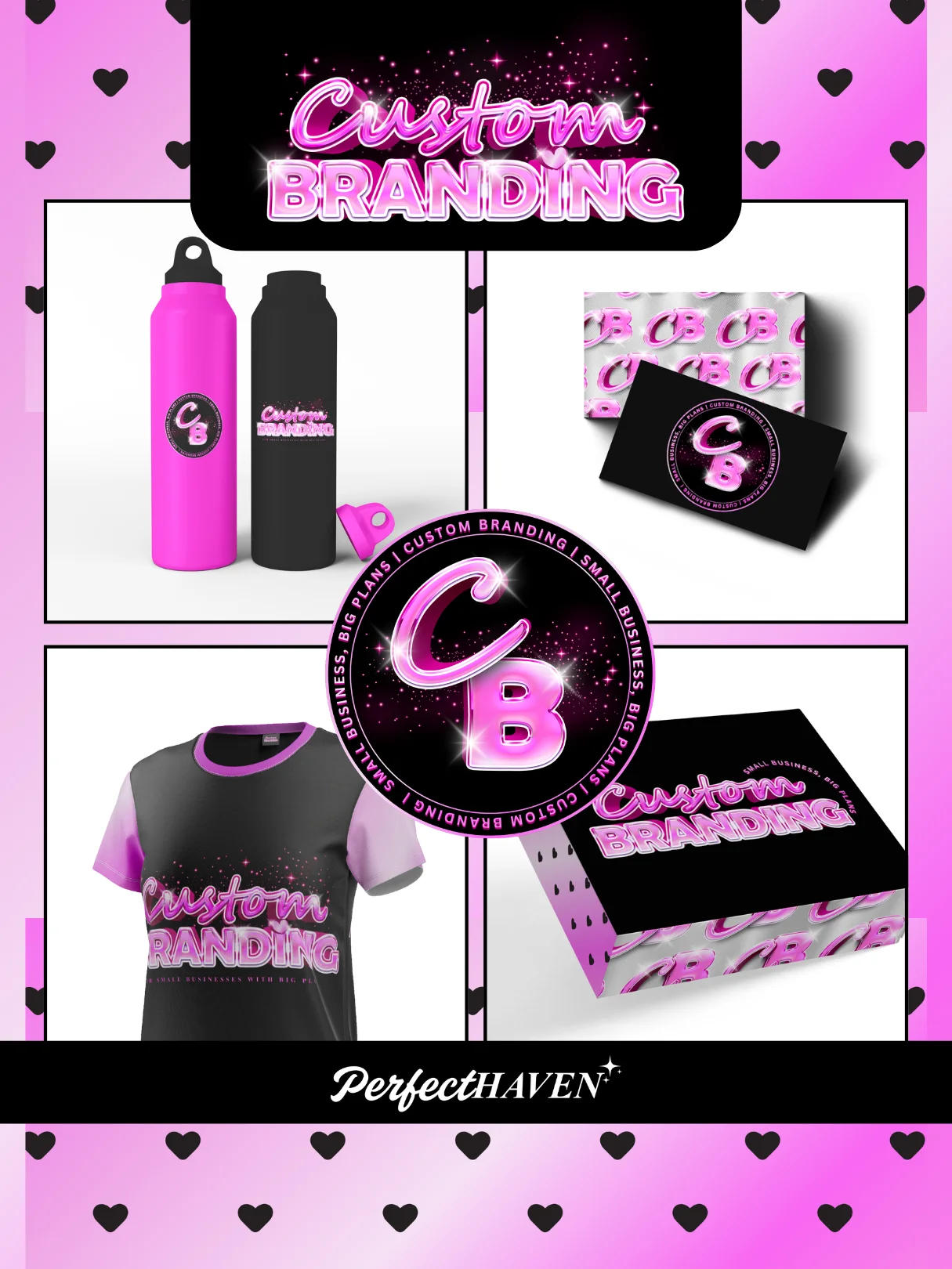 Custom Feminine Branding Sets - Made to Order Digital and Physical Product product image (1)