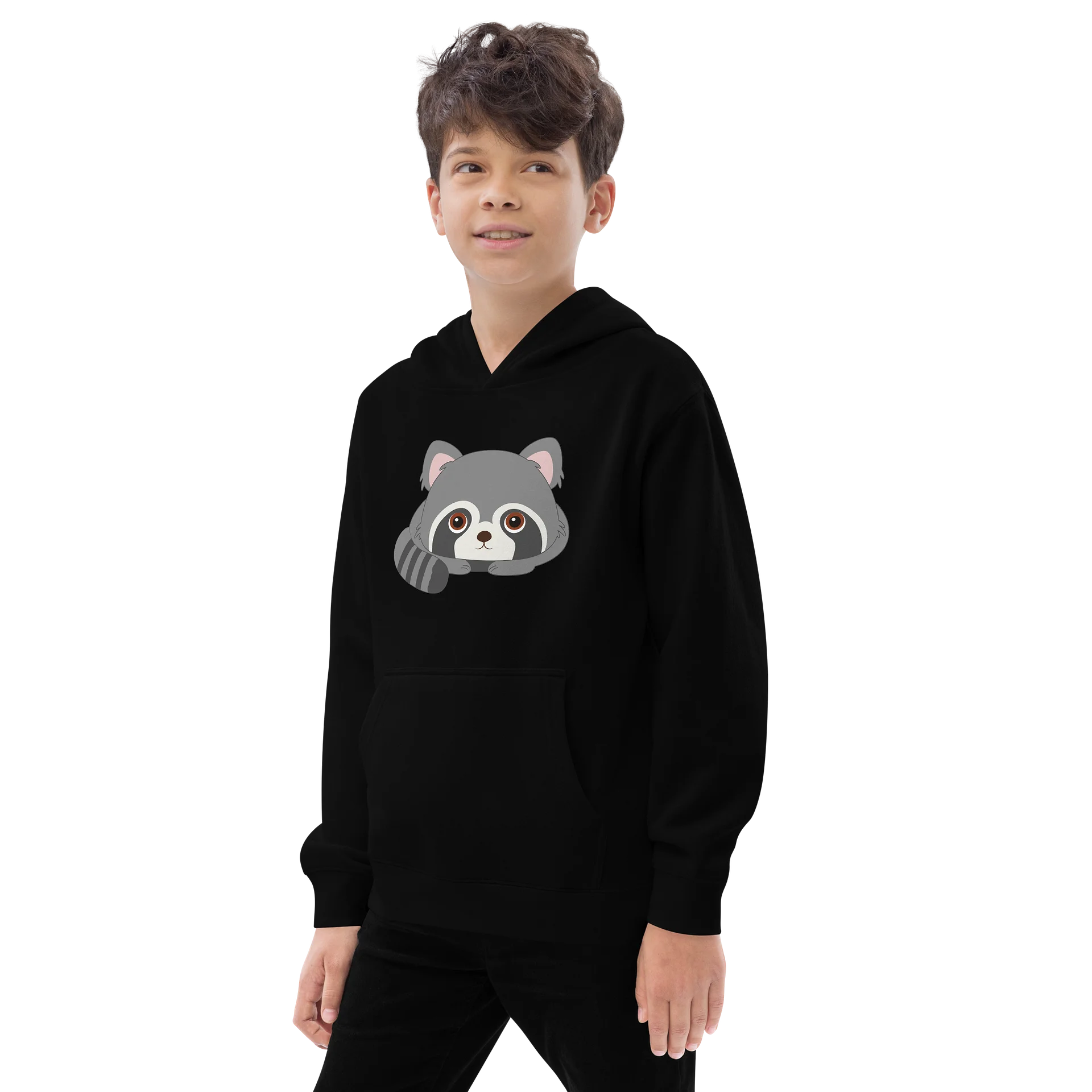 Woodland Animal Friend Raccoon Youth Pullover product image (3)