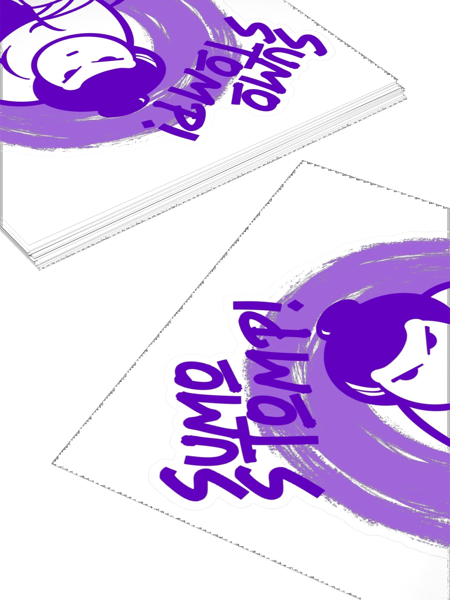 Sumo Stomp! Purple Logo Sticker. product image (4)