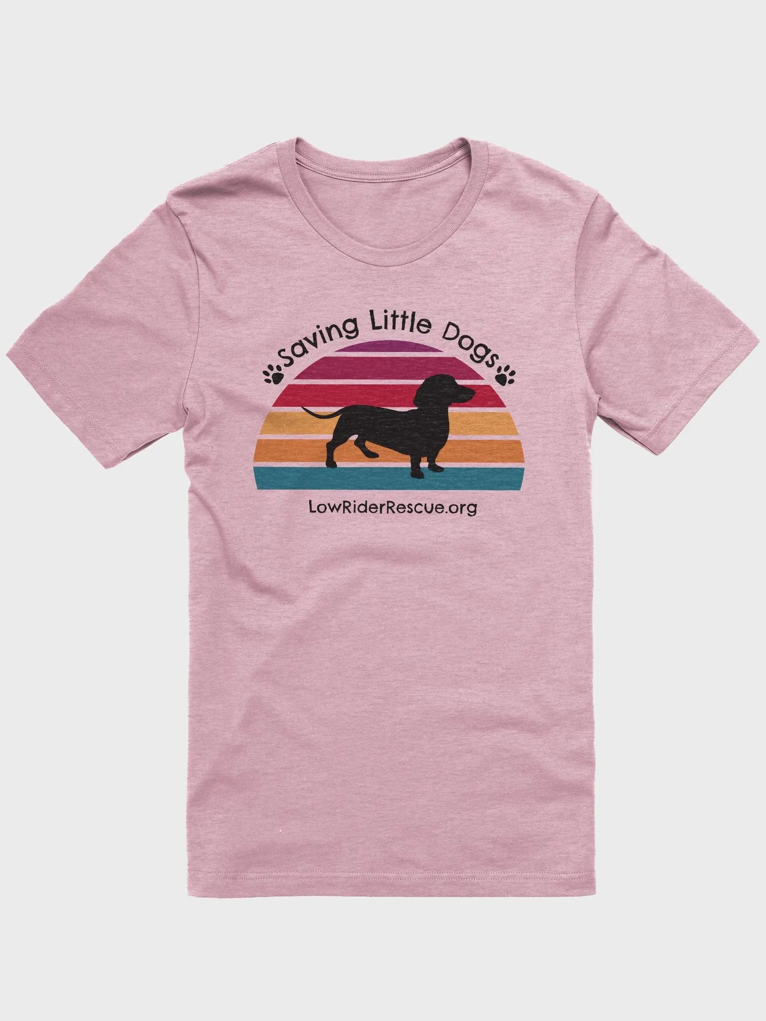 Sunset Rainbow Low Rider Dachshund Rescue T 4 product image (4)