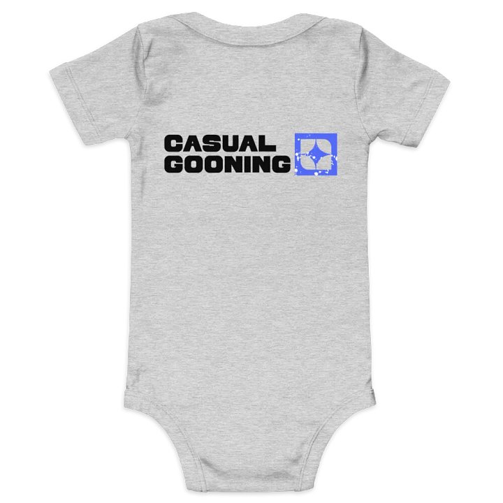 Casual Gooning Baby Onesie (Dark Logo) product image (2)