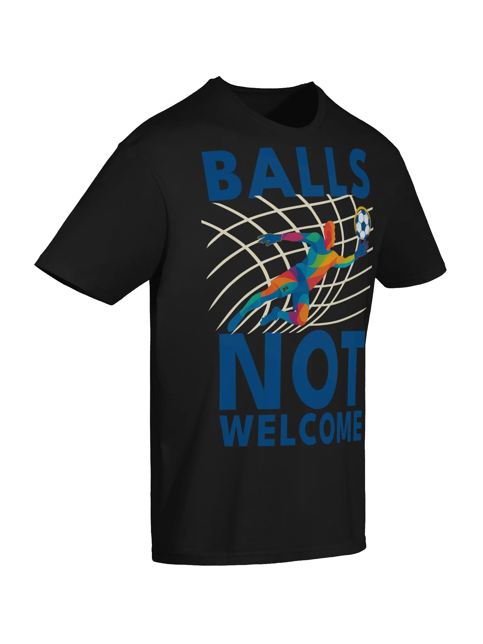 Balls Not Welcome — Goalkeeper Dive Tee product image (10)