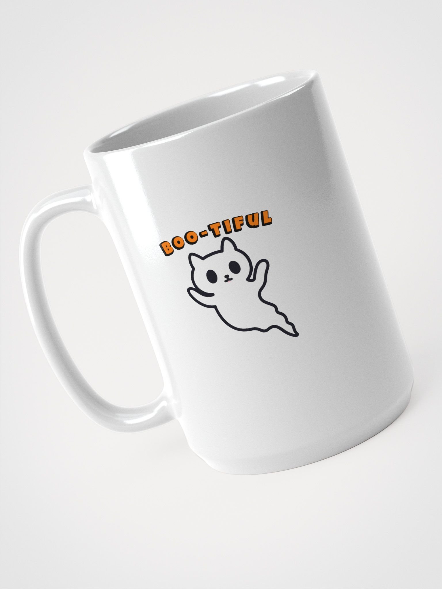 BOO-TIFUL Ghost White Glossy Mug product image (3)
