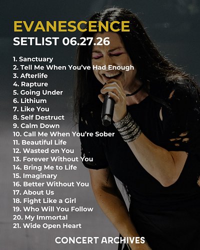 Recap: Evanescence Brings Tour to Virginia🖤

It was a powerful night of rock took over Jiffy Lube Live in Bristow, Virginia, ...