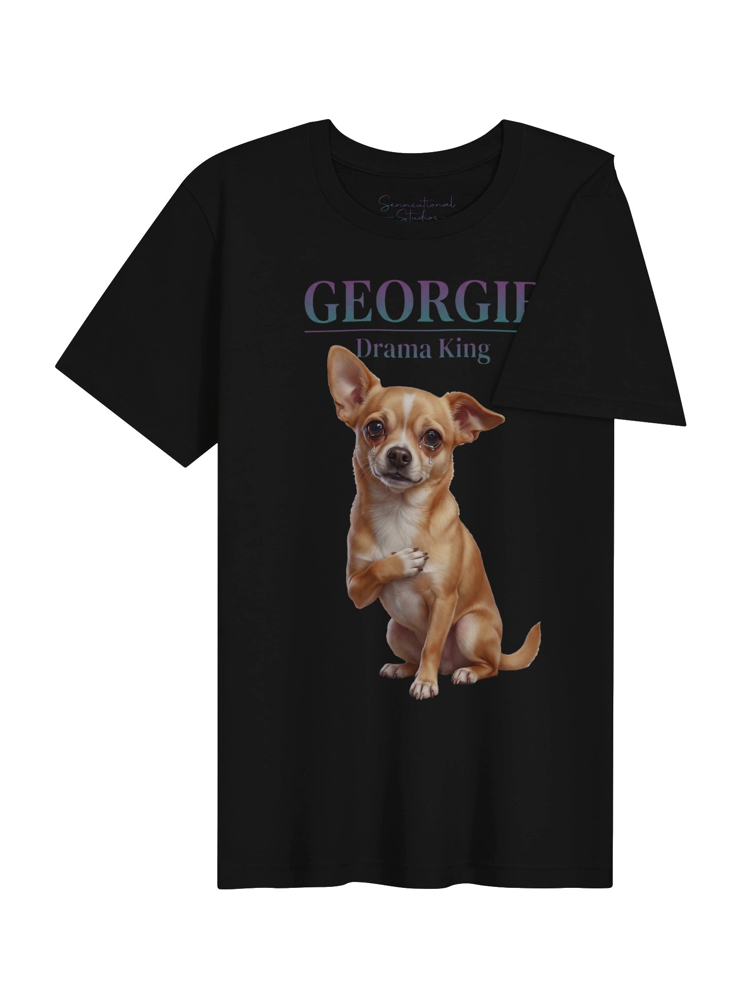 Georgie "Drama King" Premium Chihuahua Tee | SENNSEIU product image (5)