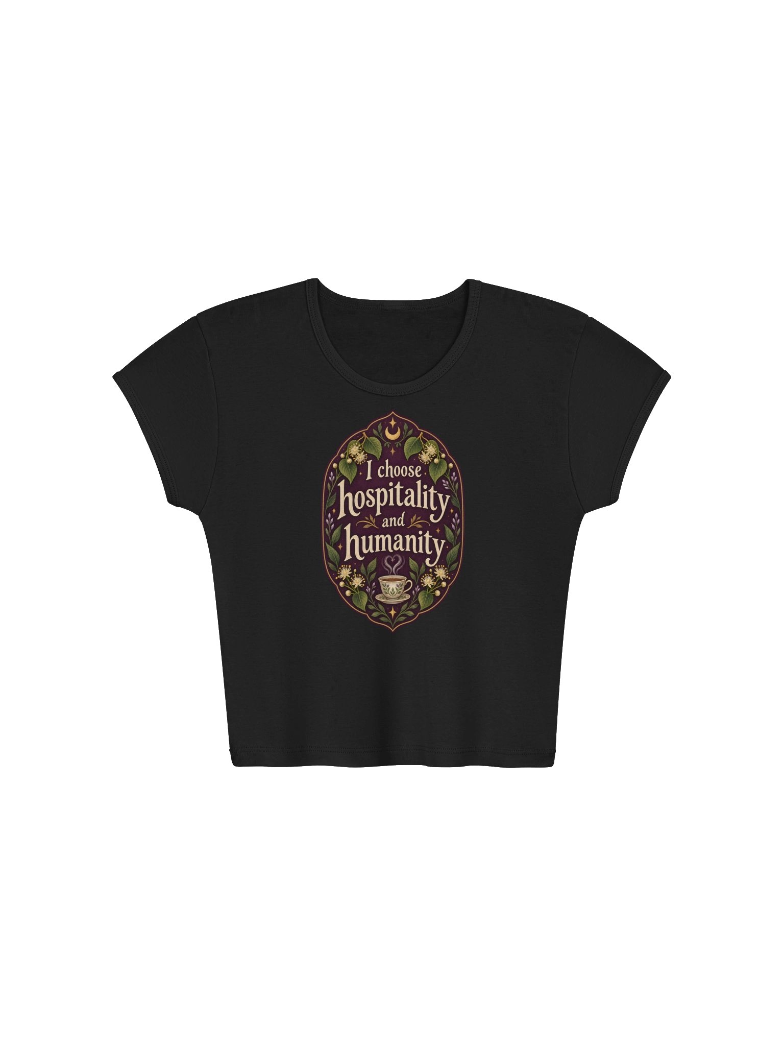 Hospitality & Humanity Floral Moon Tee product image (1)