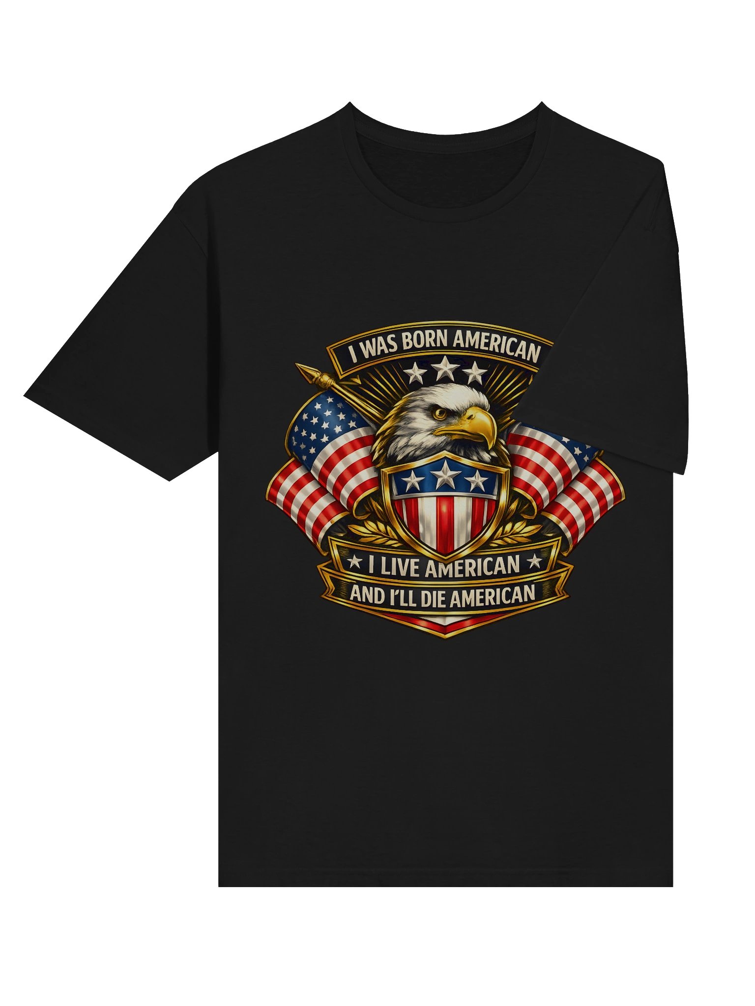 Born American Eagle Shield — Gildan Unisex Tee product image (22)