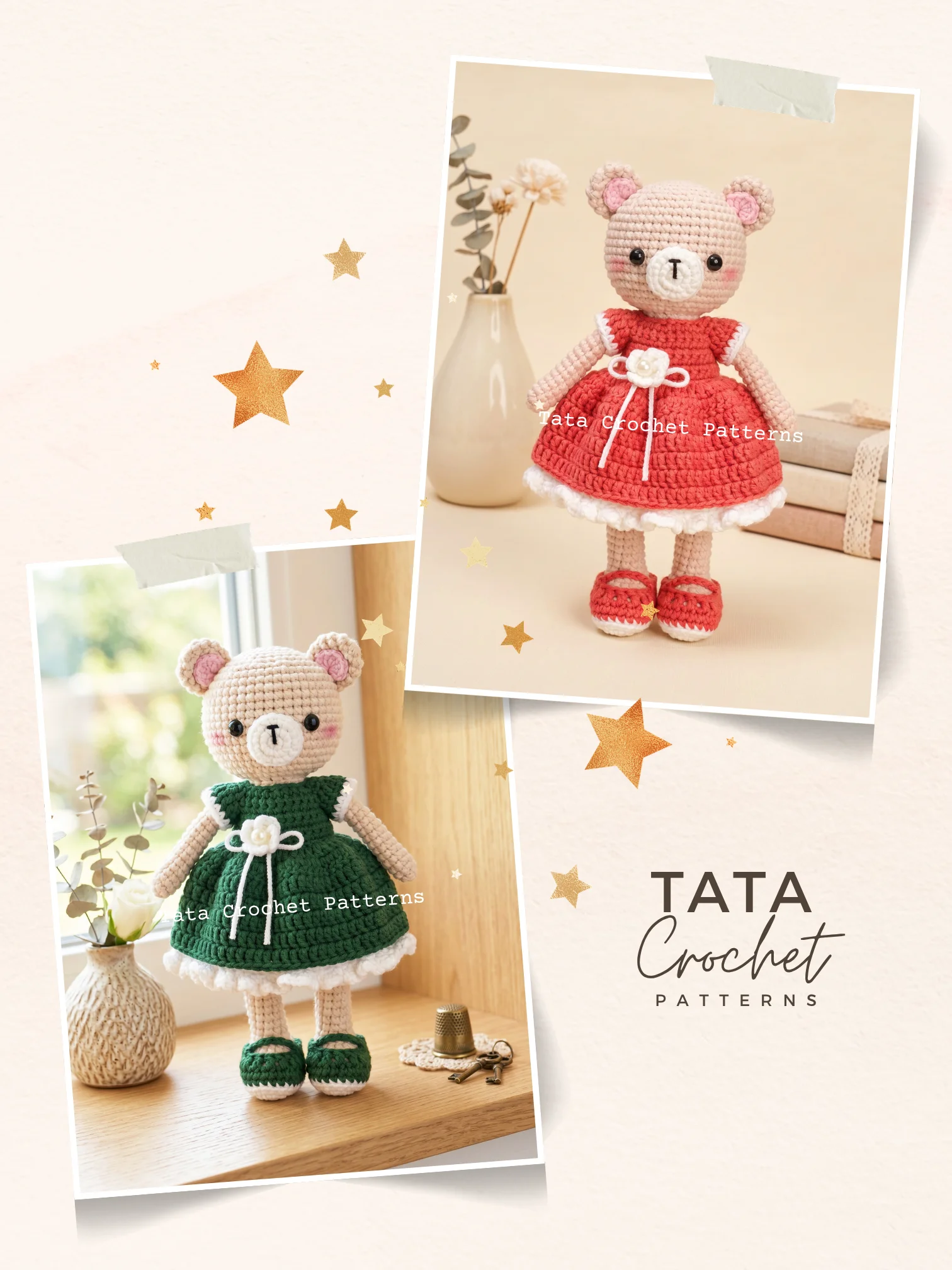 Bea the Resilient Bear – Amigurumi Crochet Pattern | Digital Download PDF product image (5)