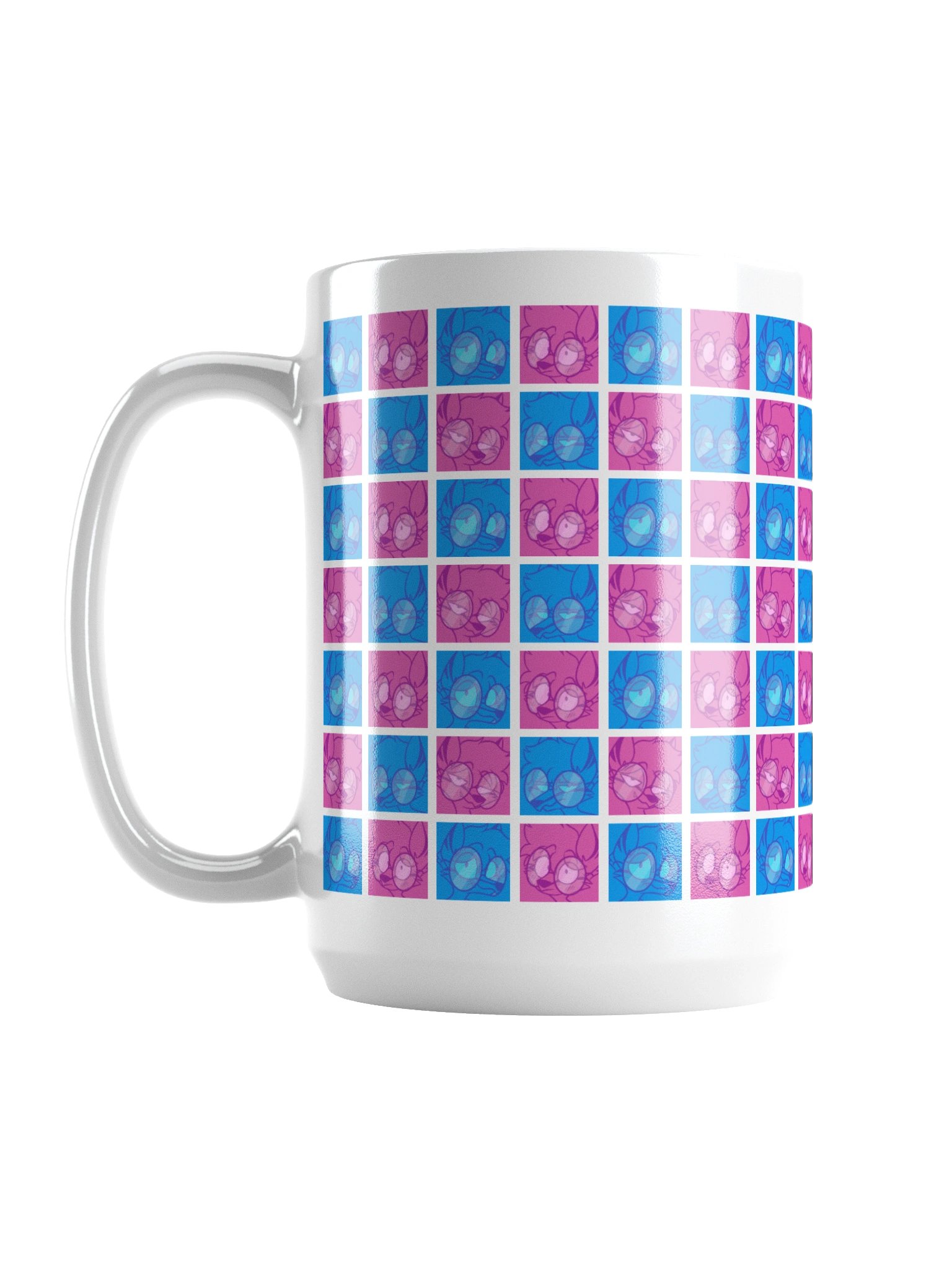 4 Moods Wolf Mug 🐺💙💜 product image (1)