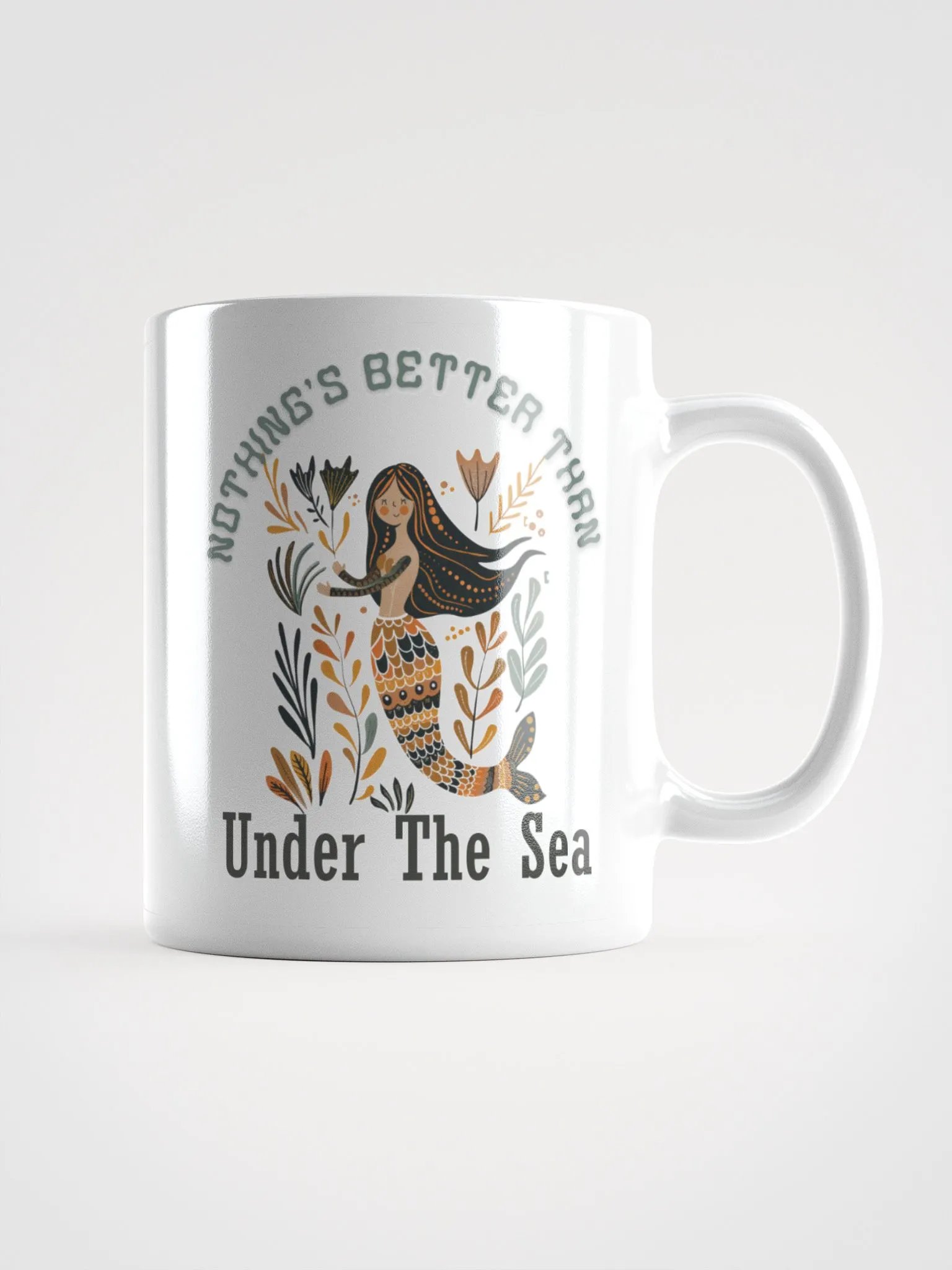 Under The Sea Mermaid White Glossy Mug product image (3)