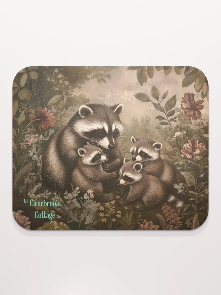 Midnight Raccoon Family Mousepad product image (2)