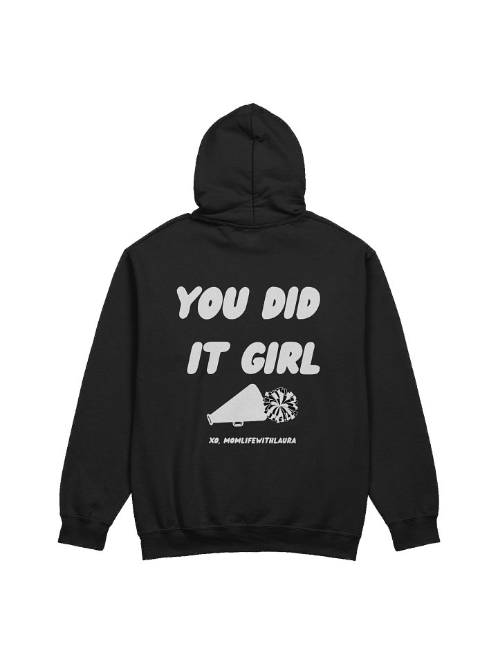 You Did it Girl Cheer Hoodie - Black/White product image (2)