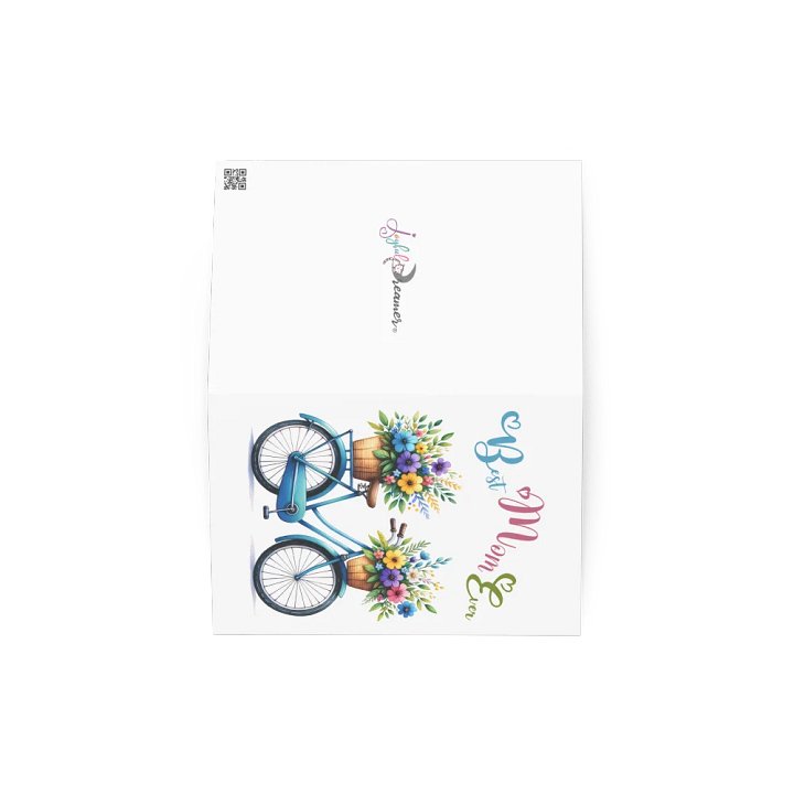 Blossoming Bicycle Bliss Best Mom Ever Greeting Card product image (4)