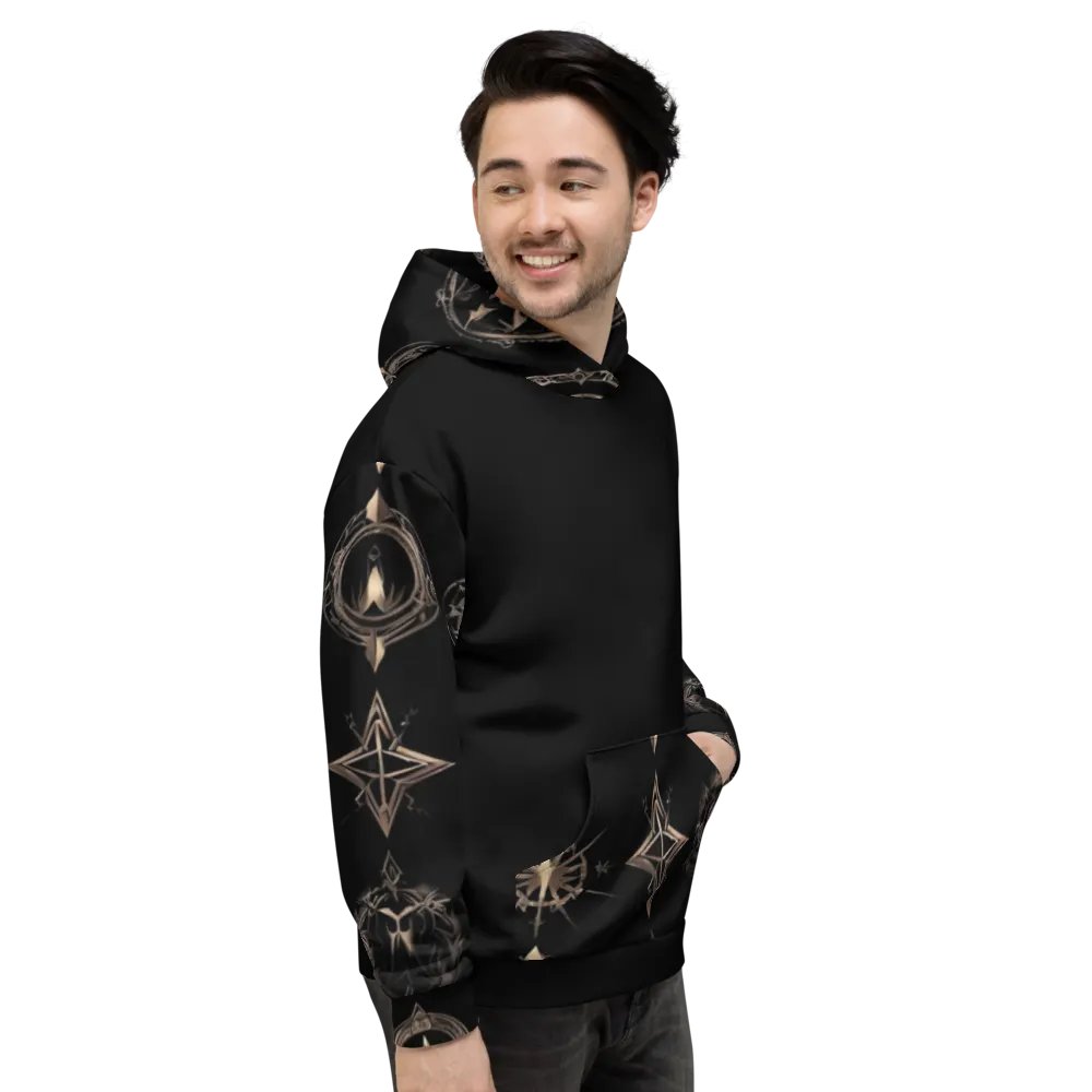 Black & Gold Symbology Hoodie product image (9)
