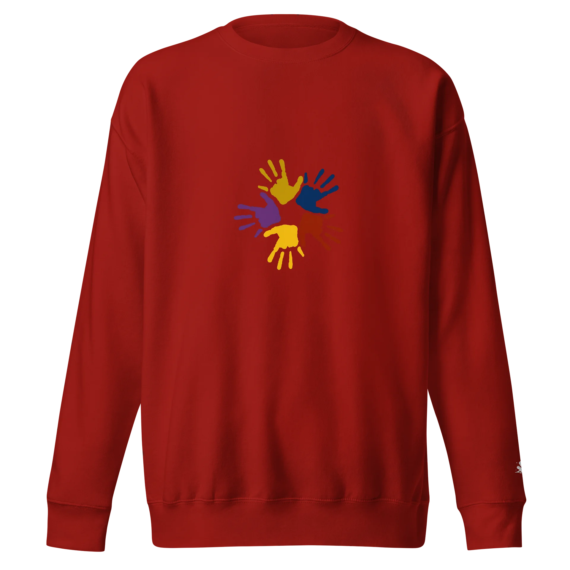 Colorful Handprints Circle Sweatshirt product image (1)