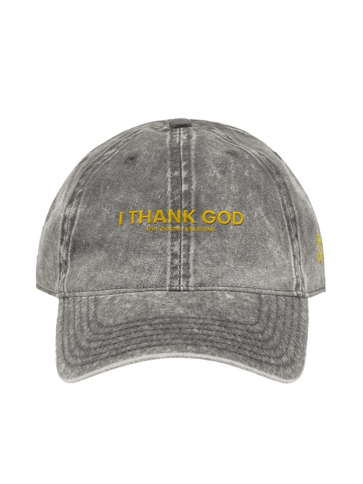 I THANK GOD Vintage Wash Dad Hat product image (1)
