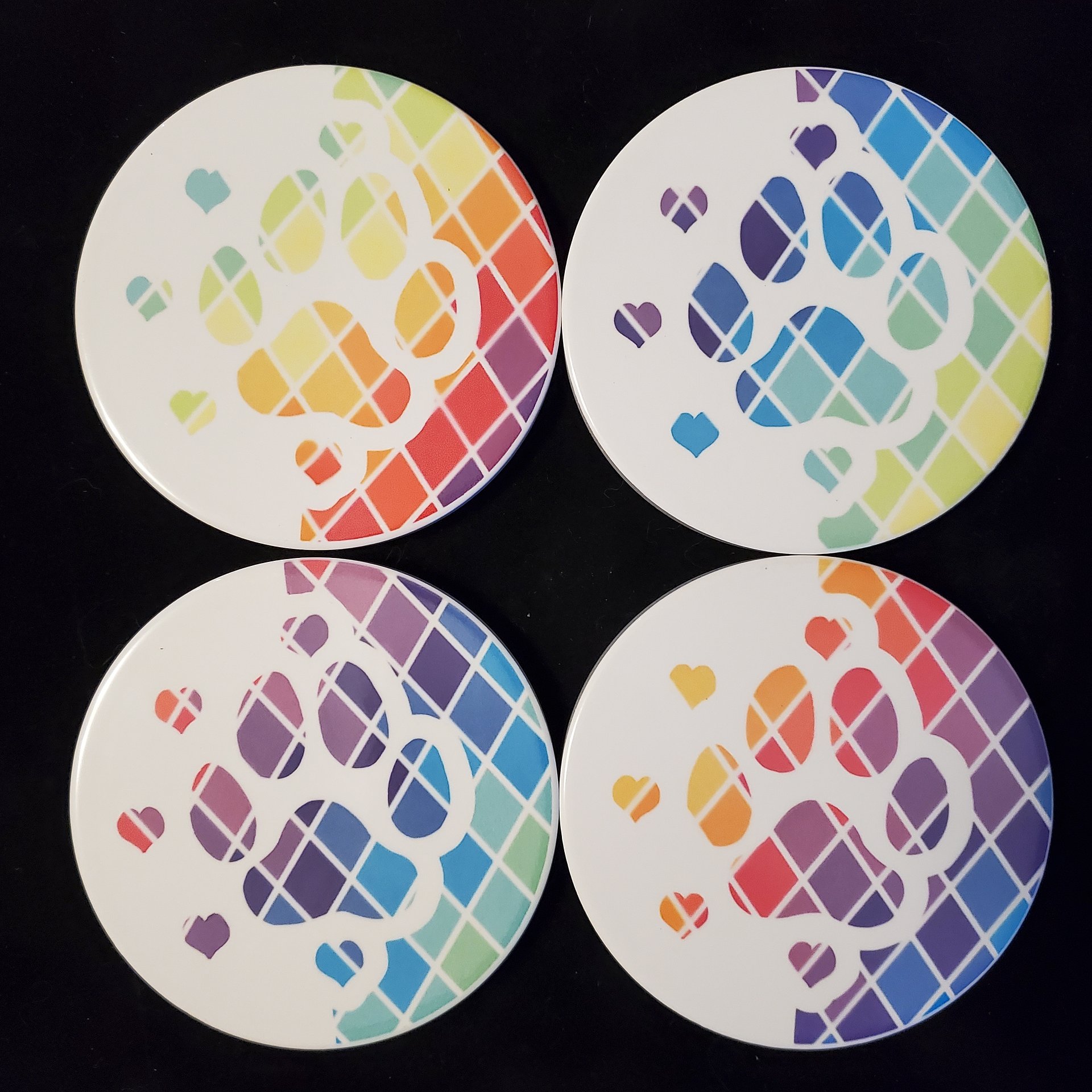 Dog Paw Coaster Set product image (1)