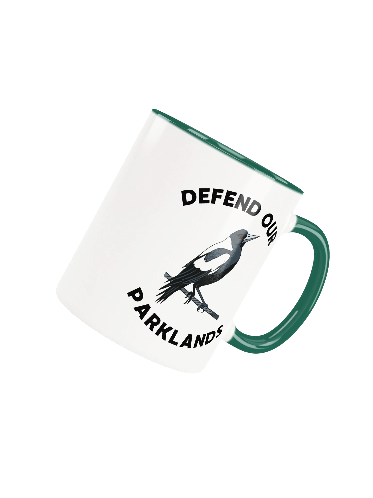 DEFEND OUR PARKLANDS | Magpie | Two-Toned Ceramic Mug product image (4)