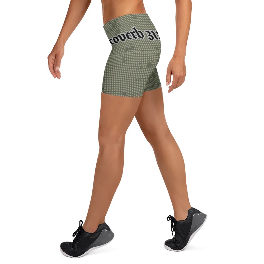 Faithful Camo: Proverb 3:25 Compression Shorts - Desert Night Camo product image (9)