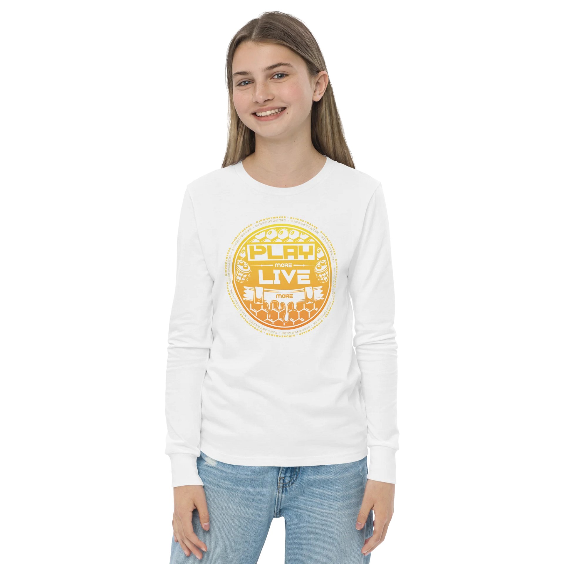 Play More Live More Youth Long Sleeve T-Shirt product image (34)