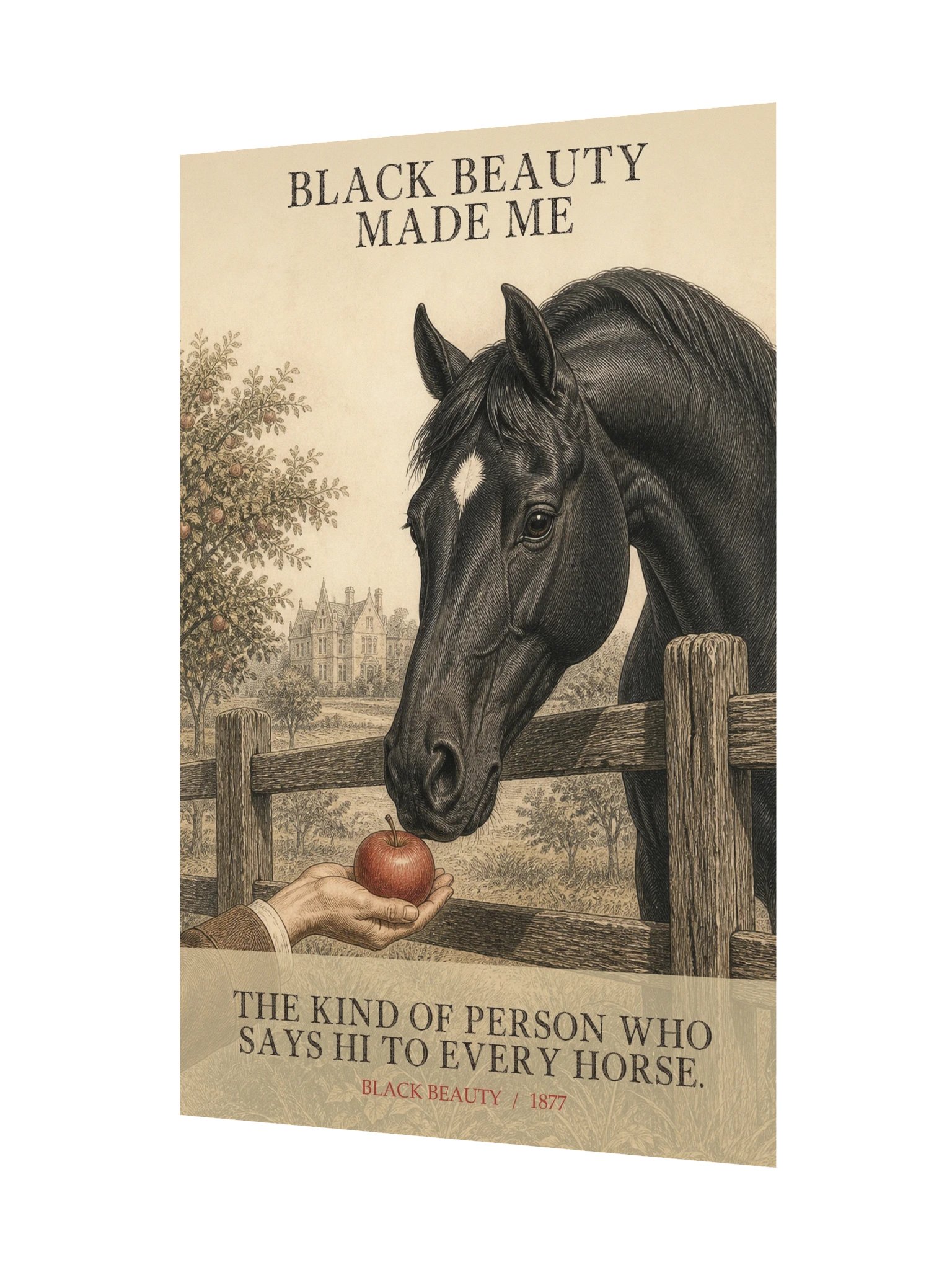 Black Beauty Made Me Kind Person Who -- Black Beauty Art Print product image (11)