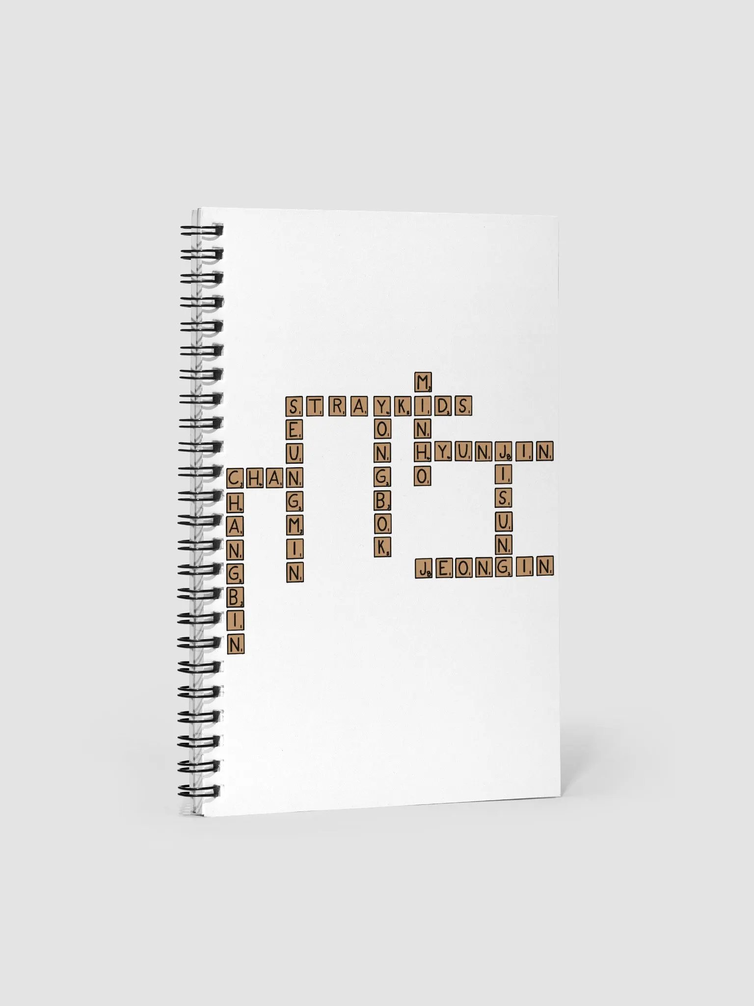Scrabble Korean names notebook product image (1)