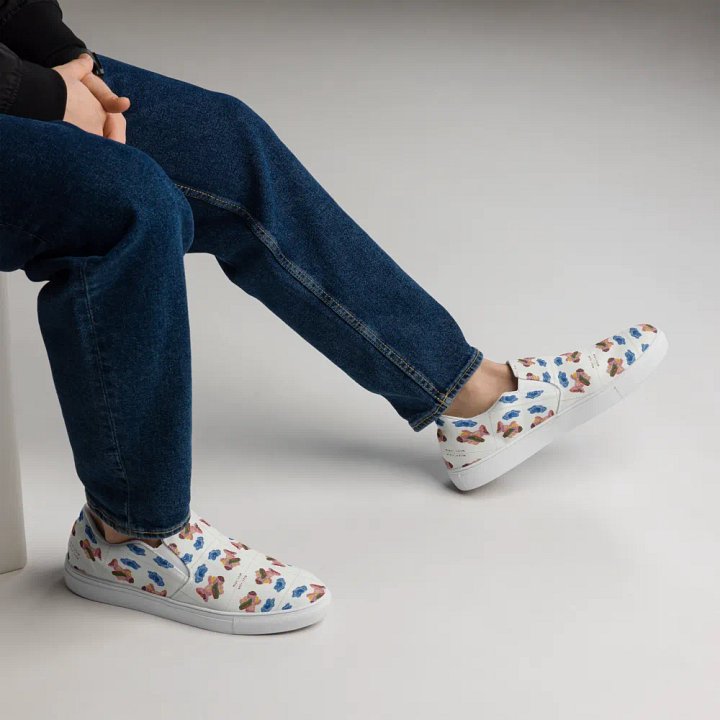 Kid Airplane (Men's Slip-On Canvas Shoes) product image (2)