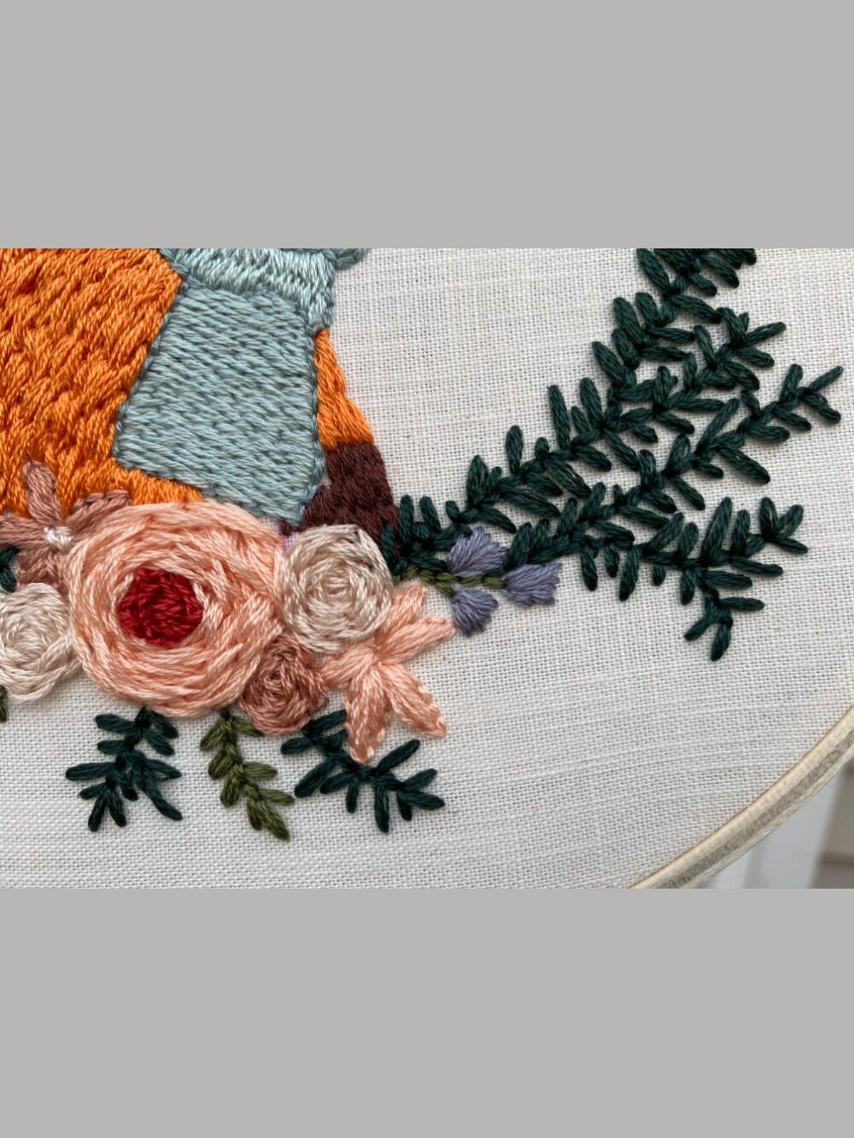 Fox in a Scarf Punch Needle Embroidery (Digital PDF Pattern) product image (5)