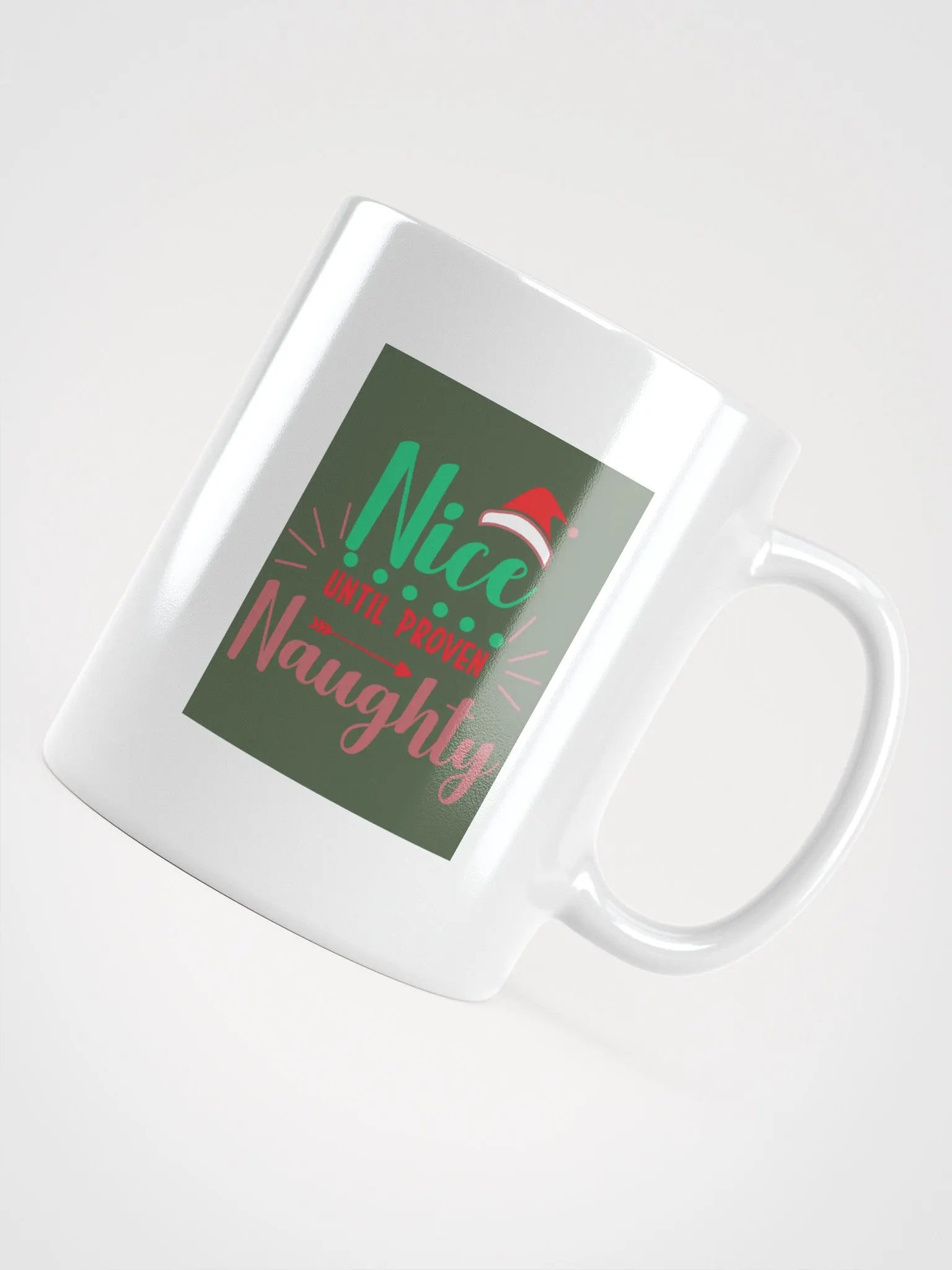 CHRISTMAS FUNNY MUGS 4U - “Nice until proven NAUGHTY.” product image (4)