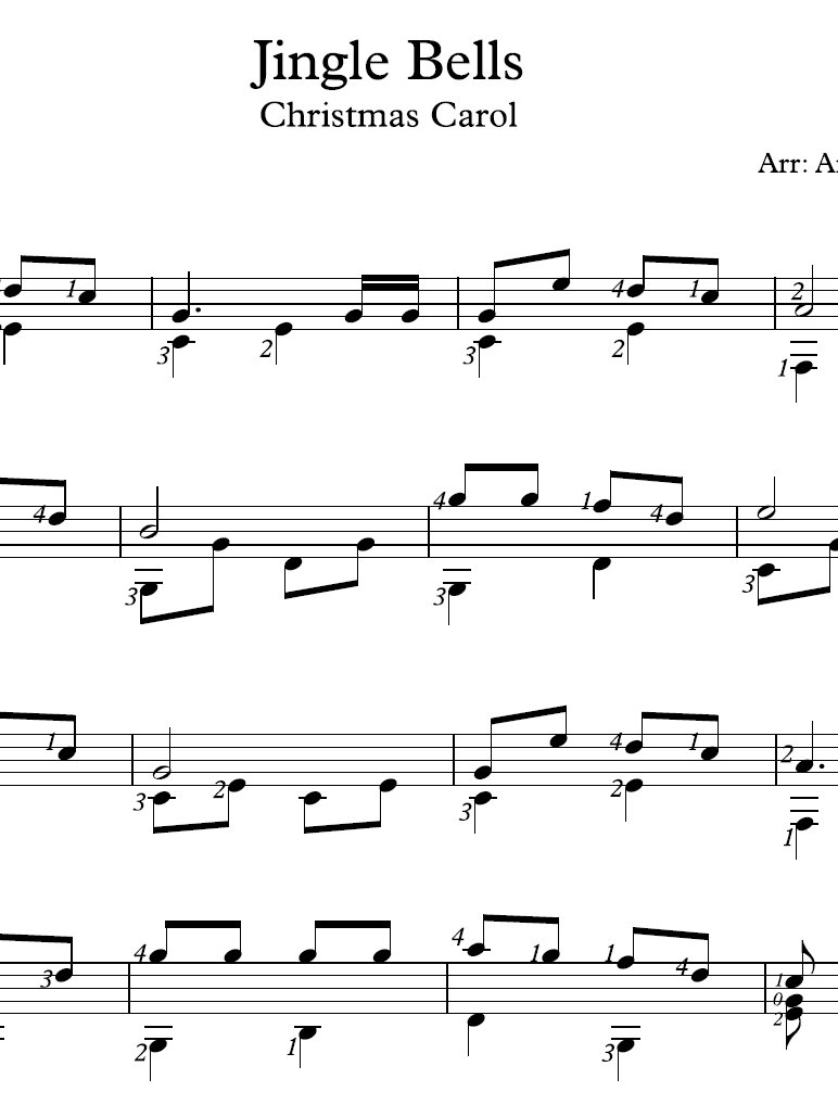 Christmas Guitar Collection - 5 Christmas Carols product image (4)