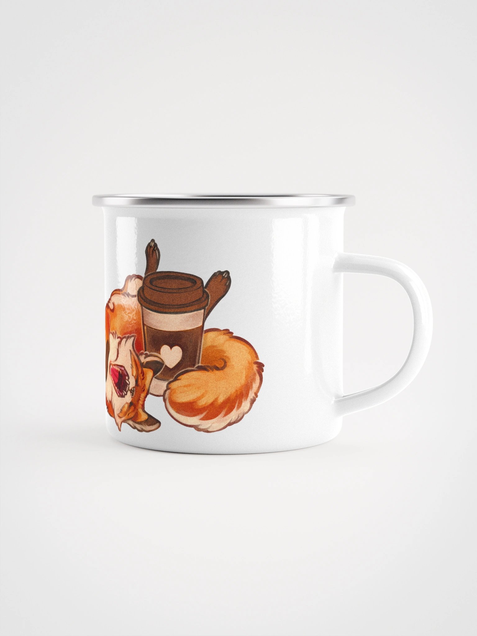 A yawn | Enamel Mug product image (1)