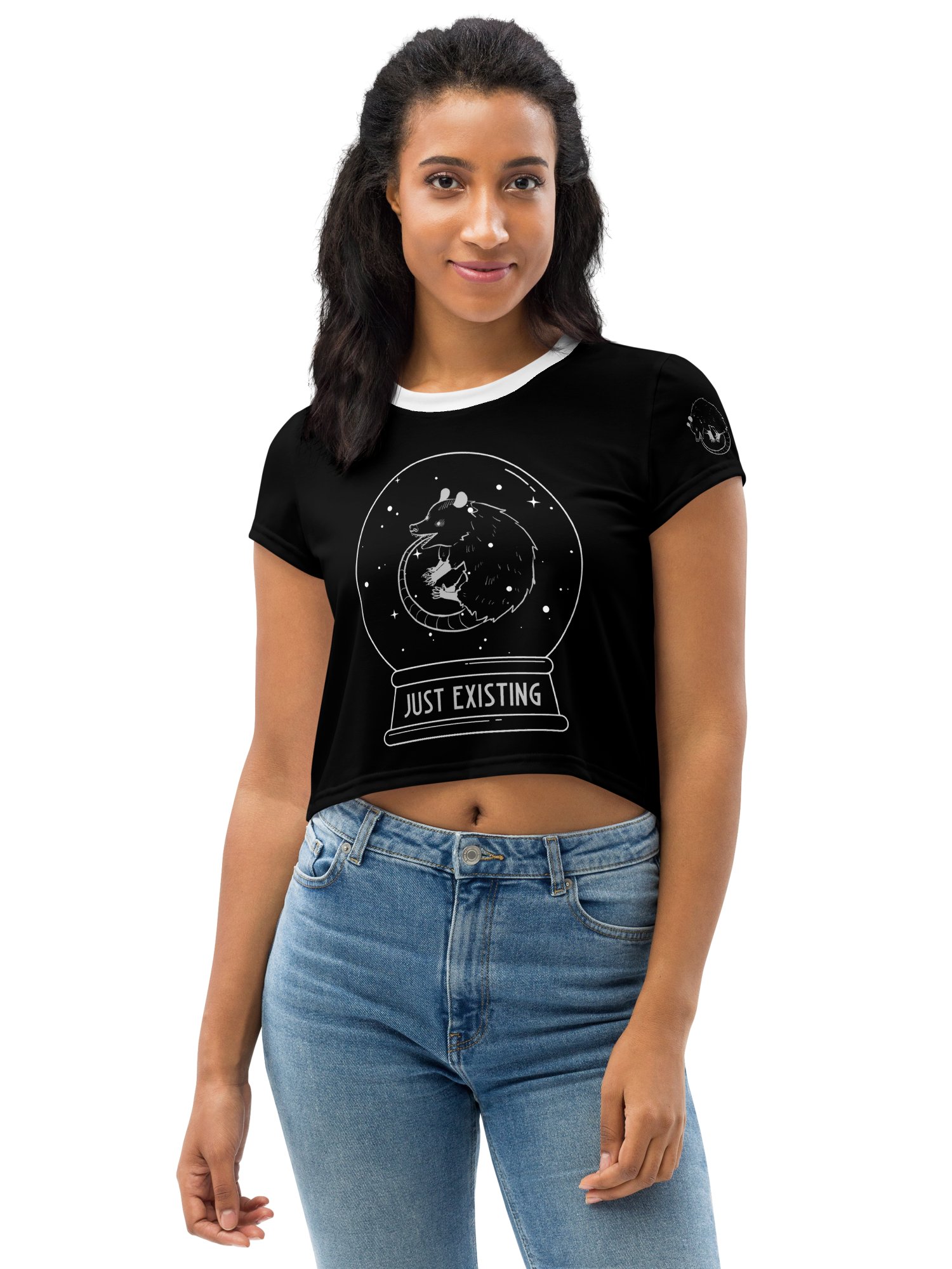Just Existing crop tee product image (1)