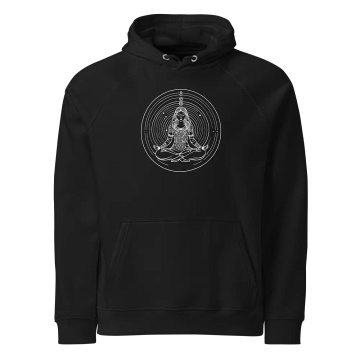 [Meditation 2 - White] - Unisex Eco Raglan Hoodie product image (1)