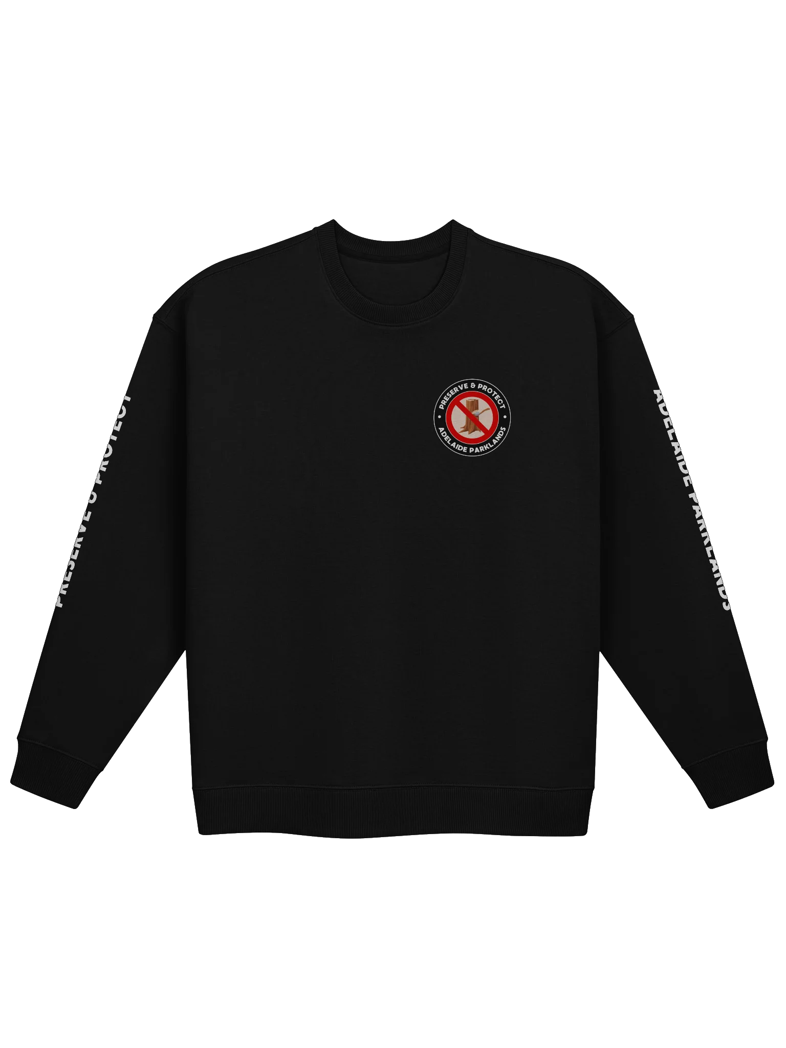 PRESERVE & PROTECT | White Print | Unisex | Premium Organic Oversized Sweatshirt product image (2)