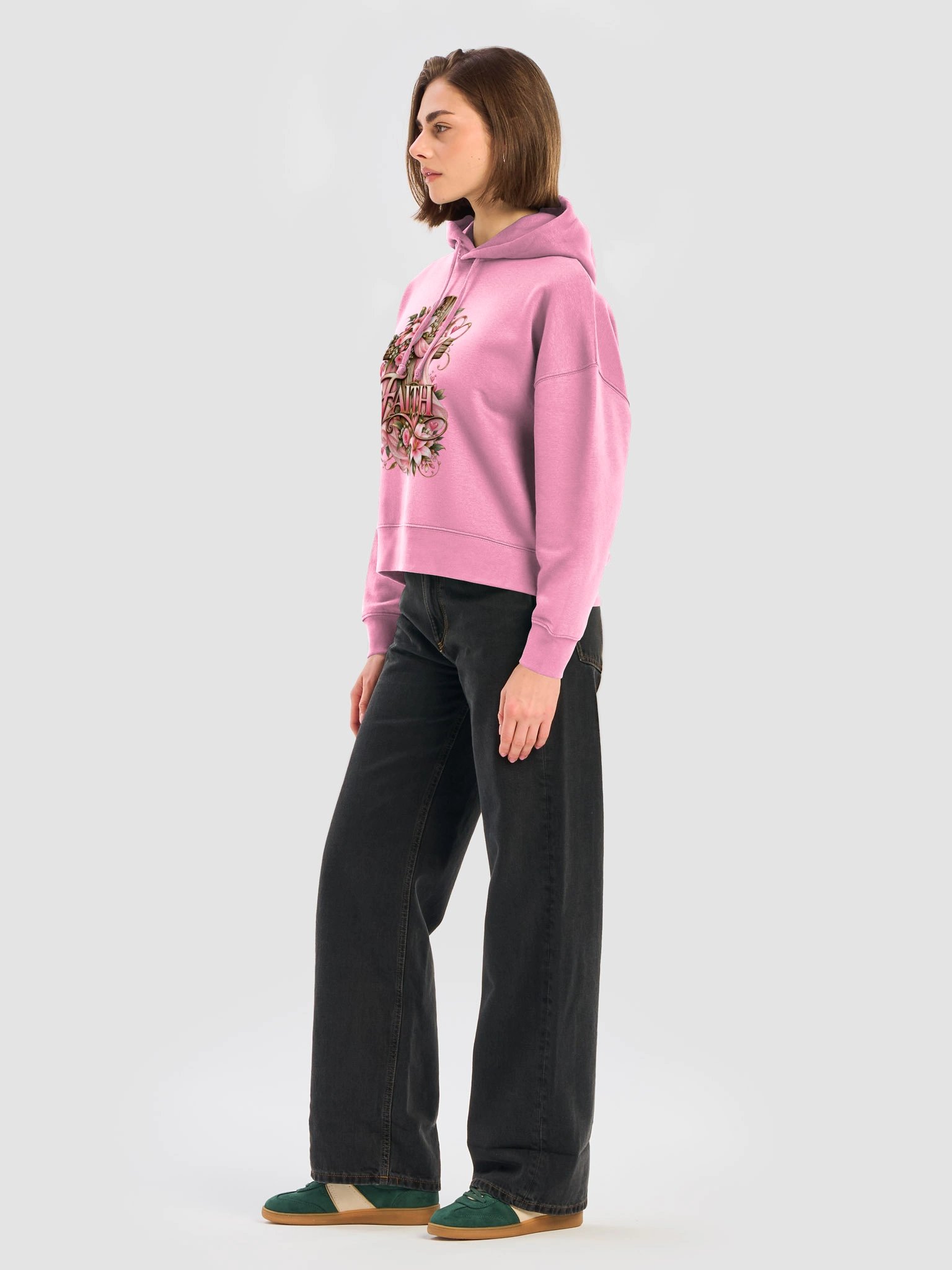 Floral Faith Cross Hoodie product image (7)