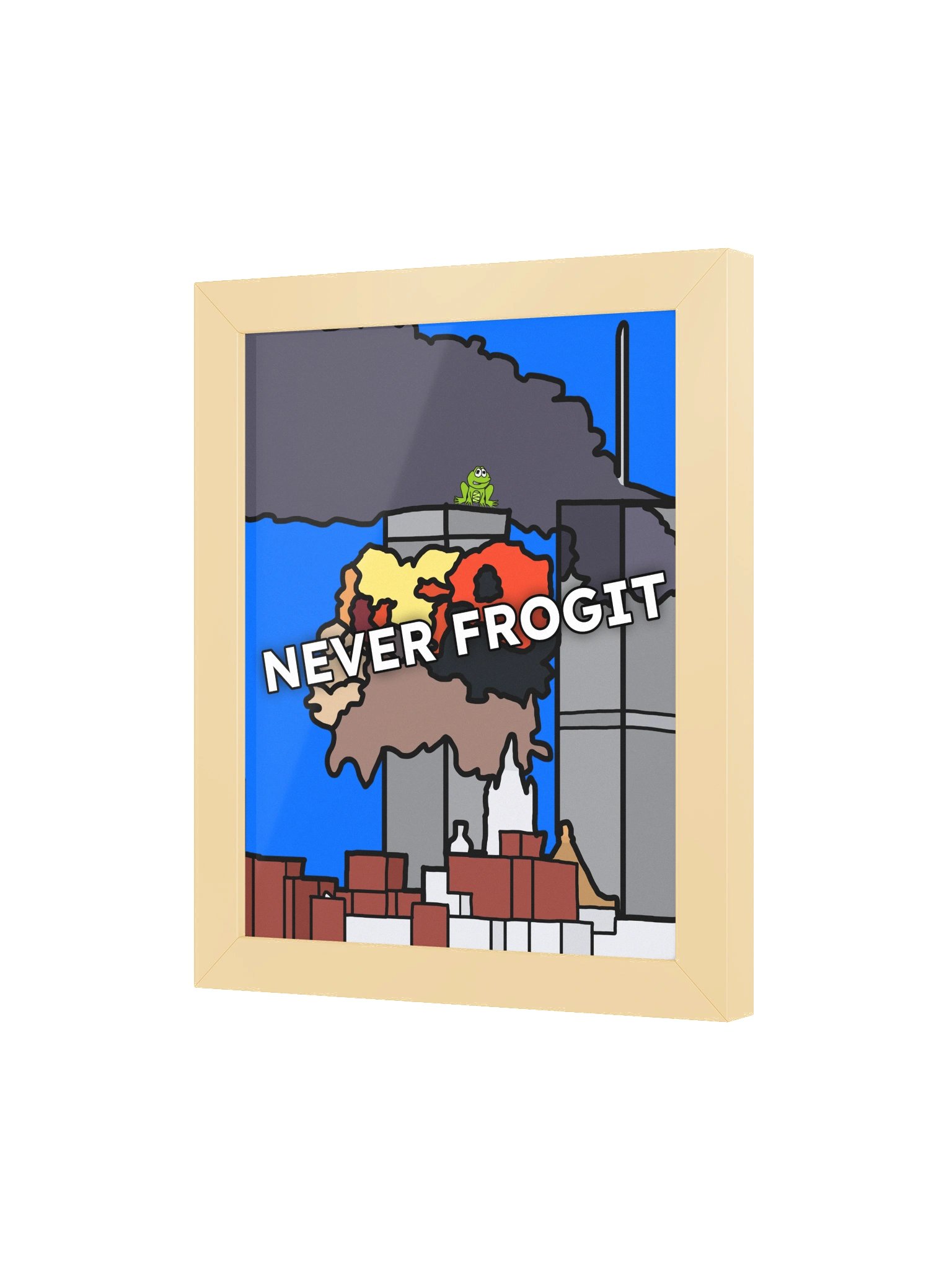 Never Frogit | Framed Matte Poster product image (3)