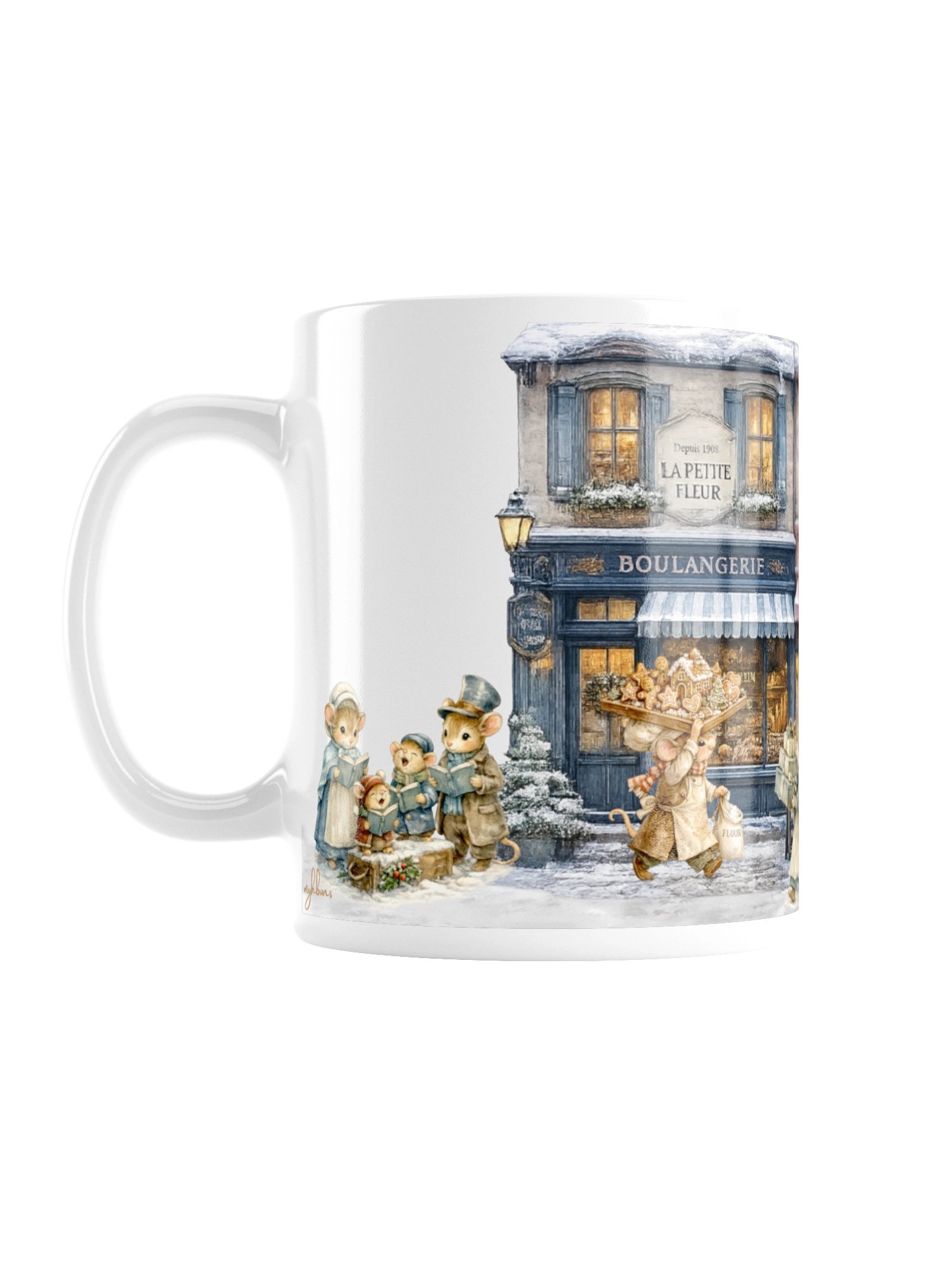 Christmas Is Coming – Whimsical Christmas Village Ceramic Mug product image (1)