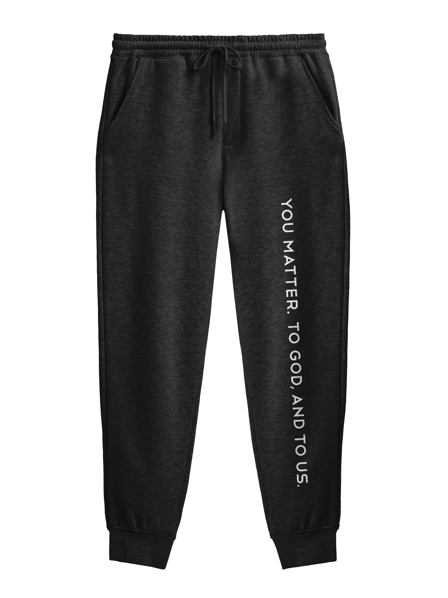 AUMC Mission Tag Joggers- White Text product image (1)