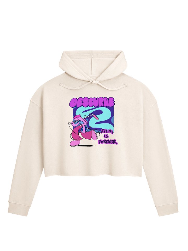 Film Is Forever Crop Hoodie (Blue) product image (1)