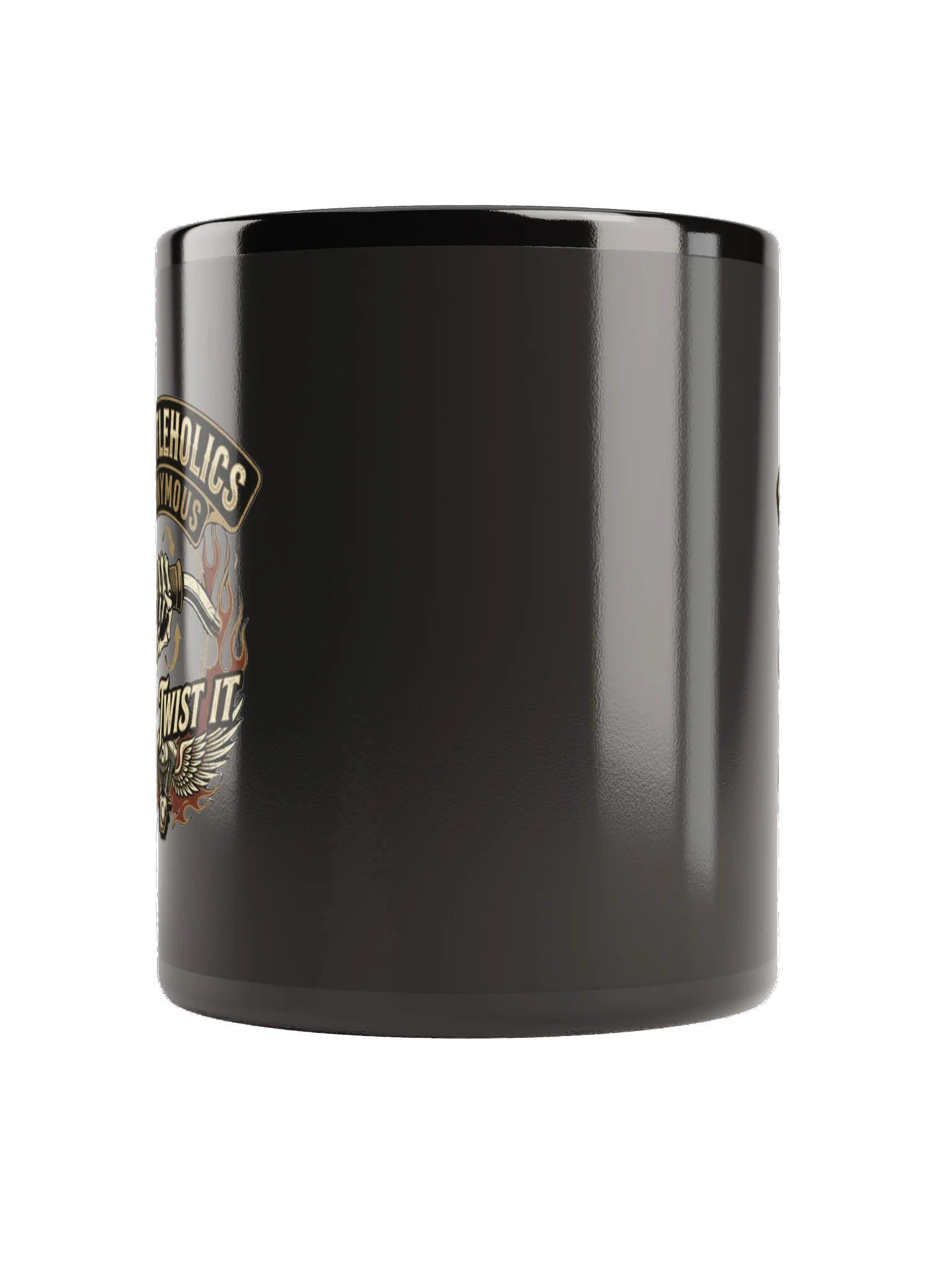 Throttleholics Anonymous Black Glossy Mug product image (3)