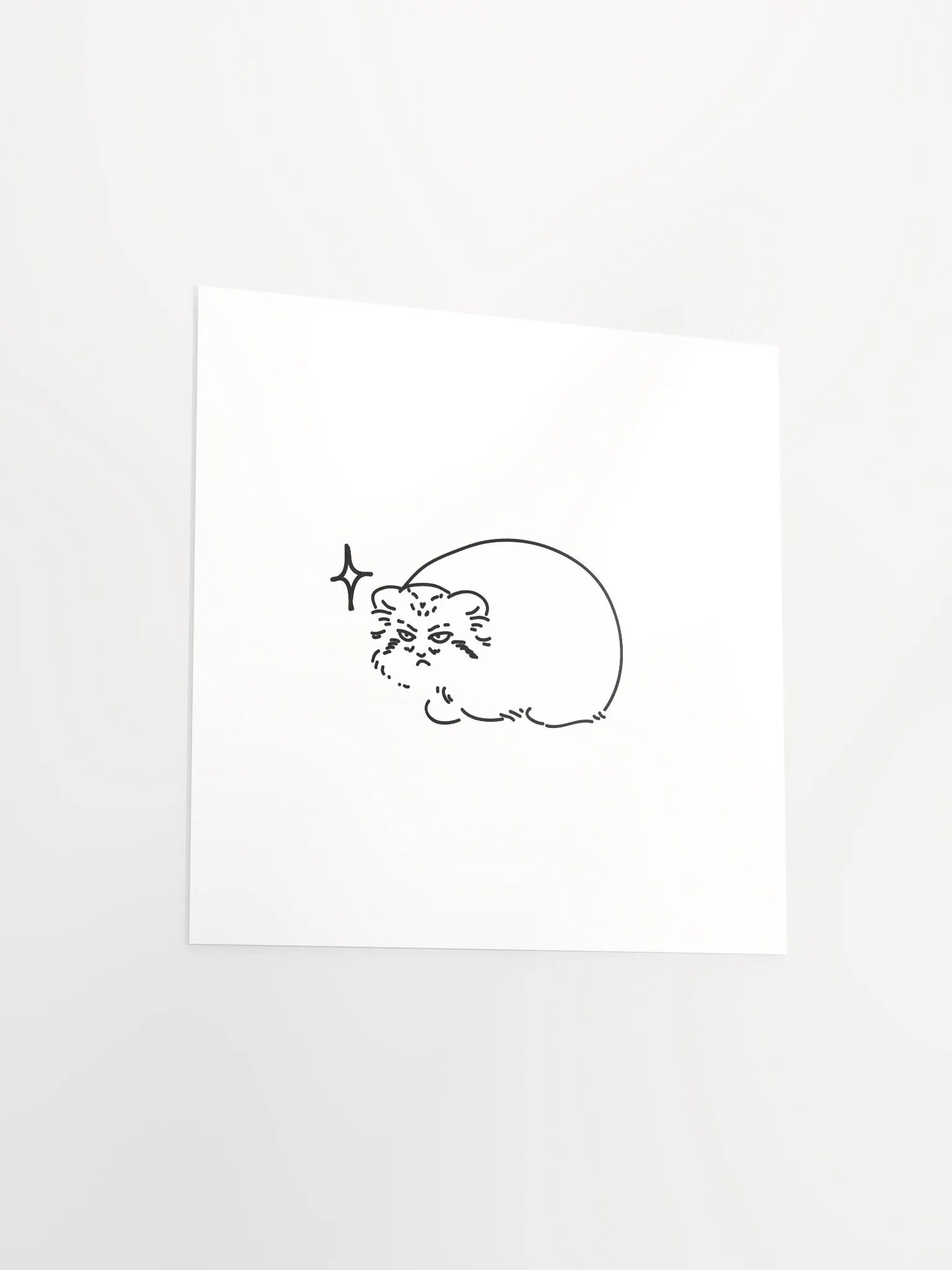 Grumpy Manul - Matte Poster product image (3)
