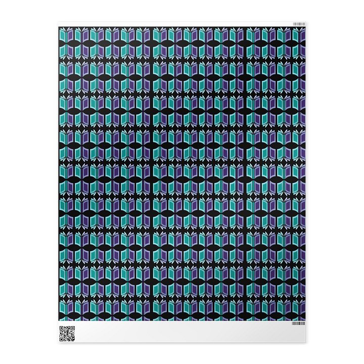 Bookish Wrapping Paper (Black Background) product image (2)