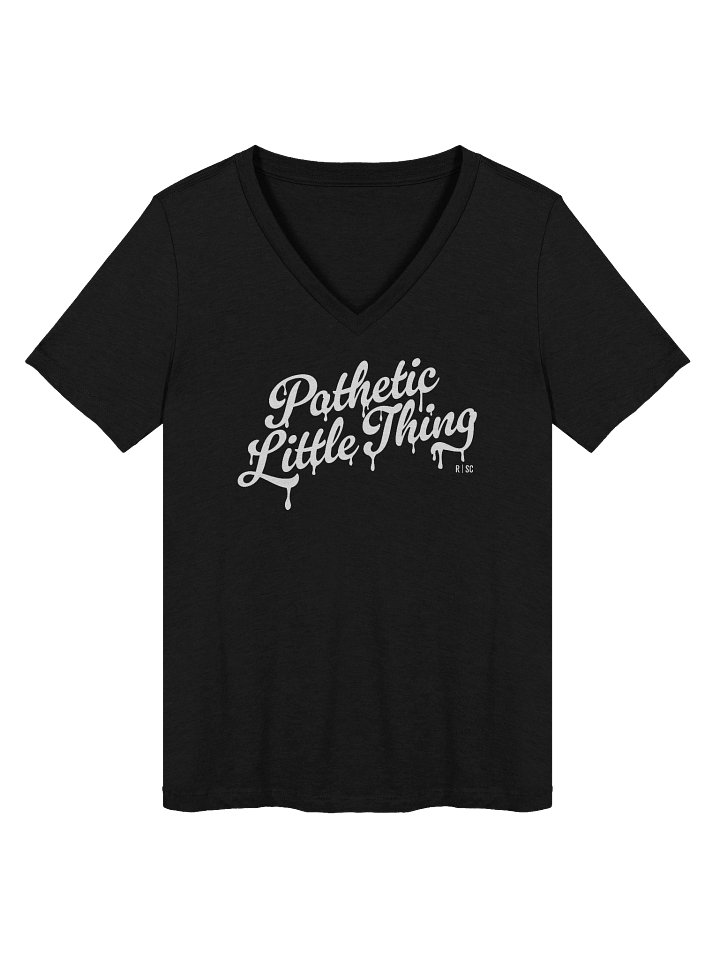 Pathetic Little Thing V-neck T-Shirt (White) product image (2)