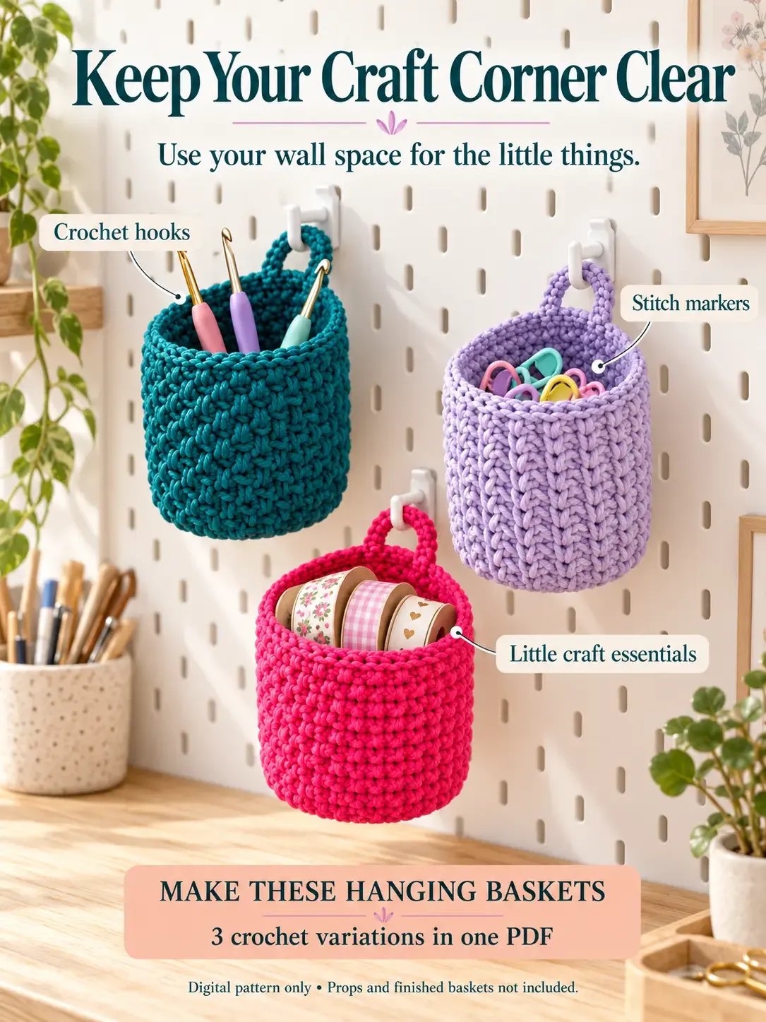 Cozy Crochet Baskets – 3 Patterns PDF product image (3)
