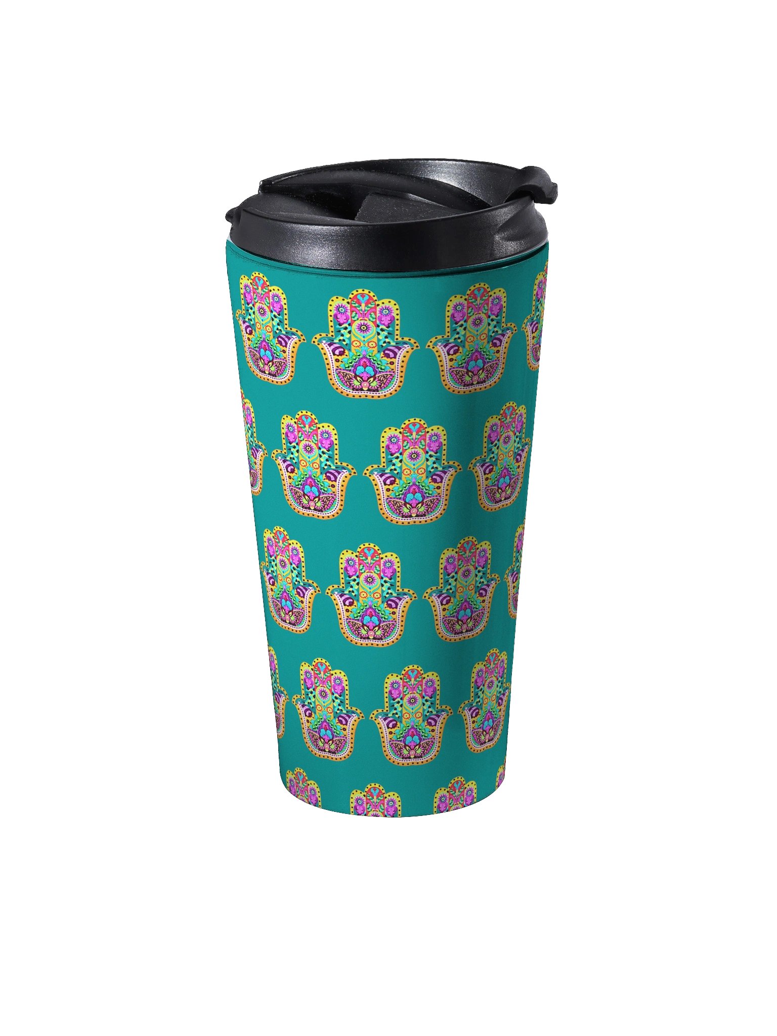 Radiant Hamas Bloom - Stainless Steel Travel Mug product image (3)
